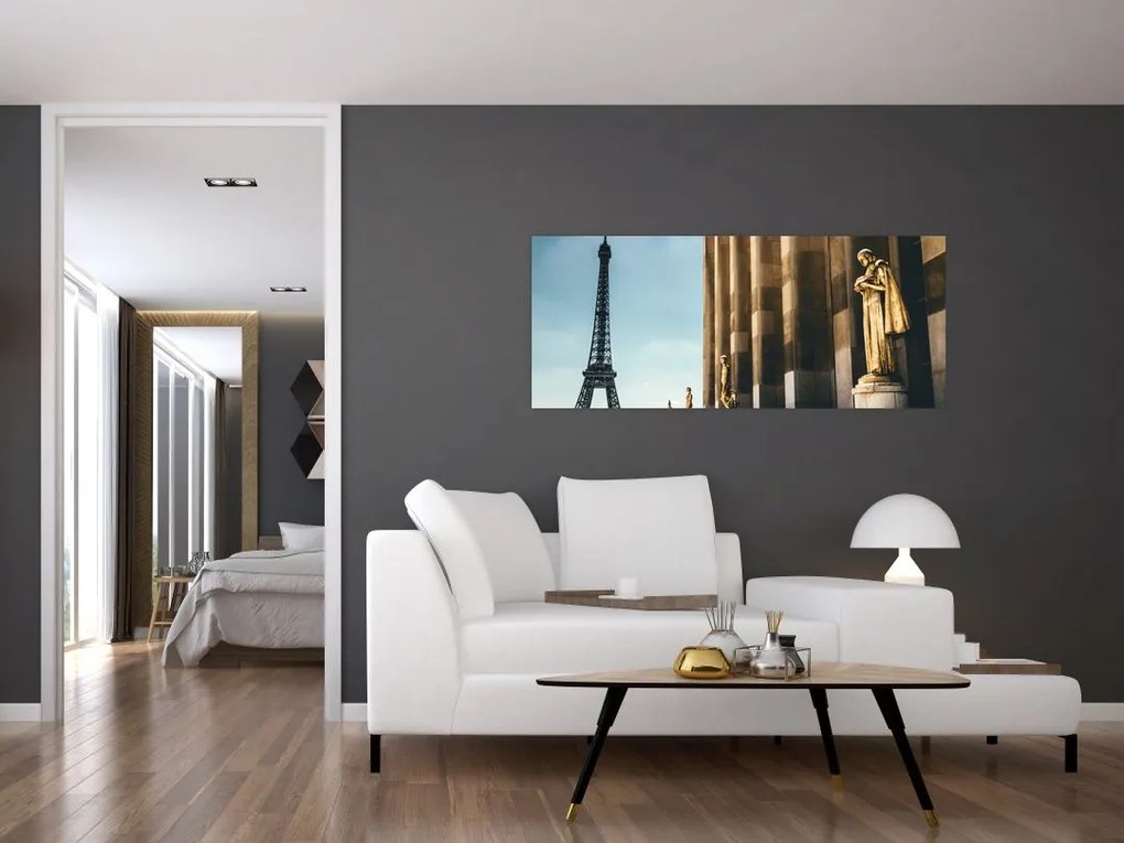 Obraz z Trocaderského námestia, Paríž (120x50 cm)