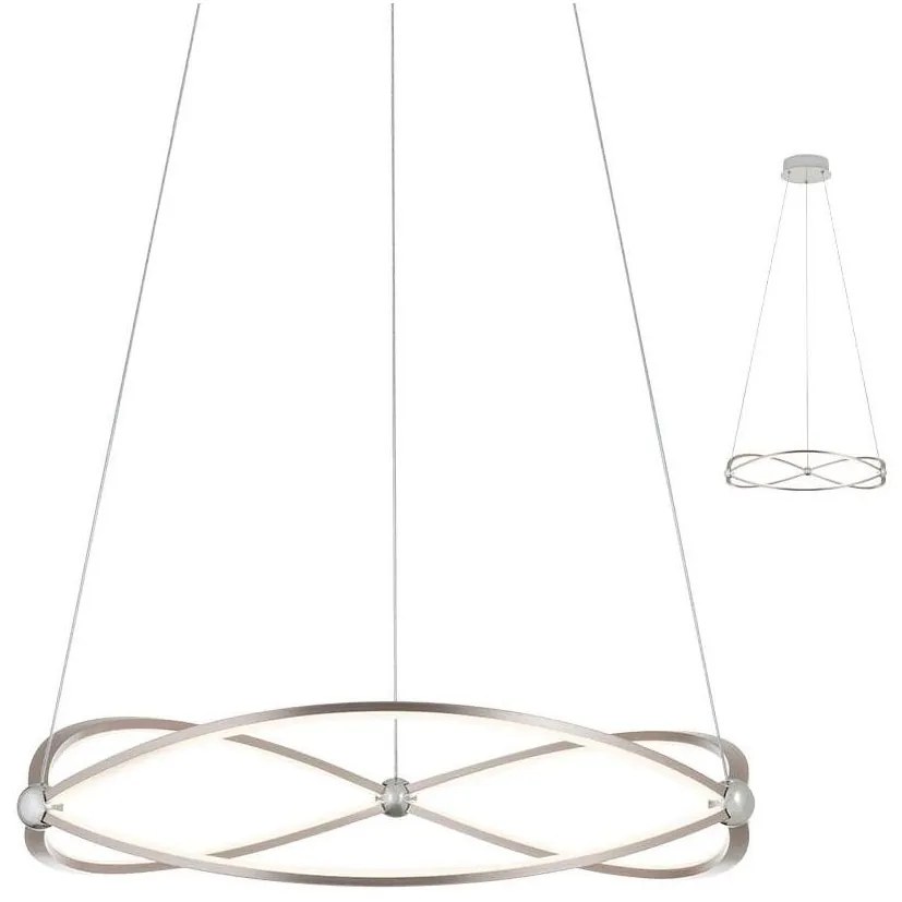 Redo 01-2251 - LED Stmievateľný luster na lanku QUARK LED/43W/230V 3000K chróm