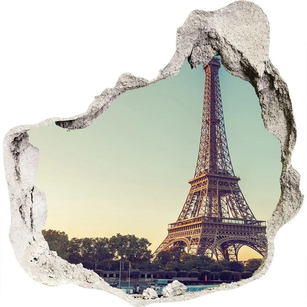 Diera 3D foto tapeta nálepka Eiffelova veža v paríži nd-p-94387968