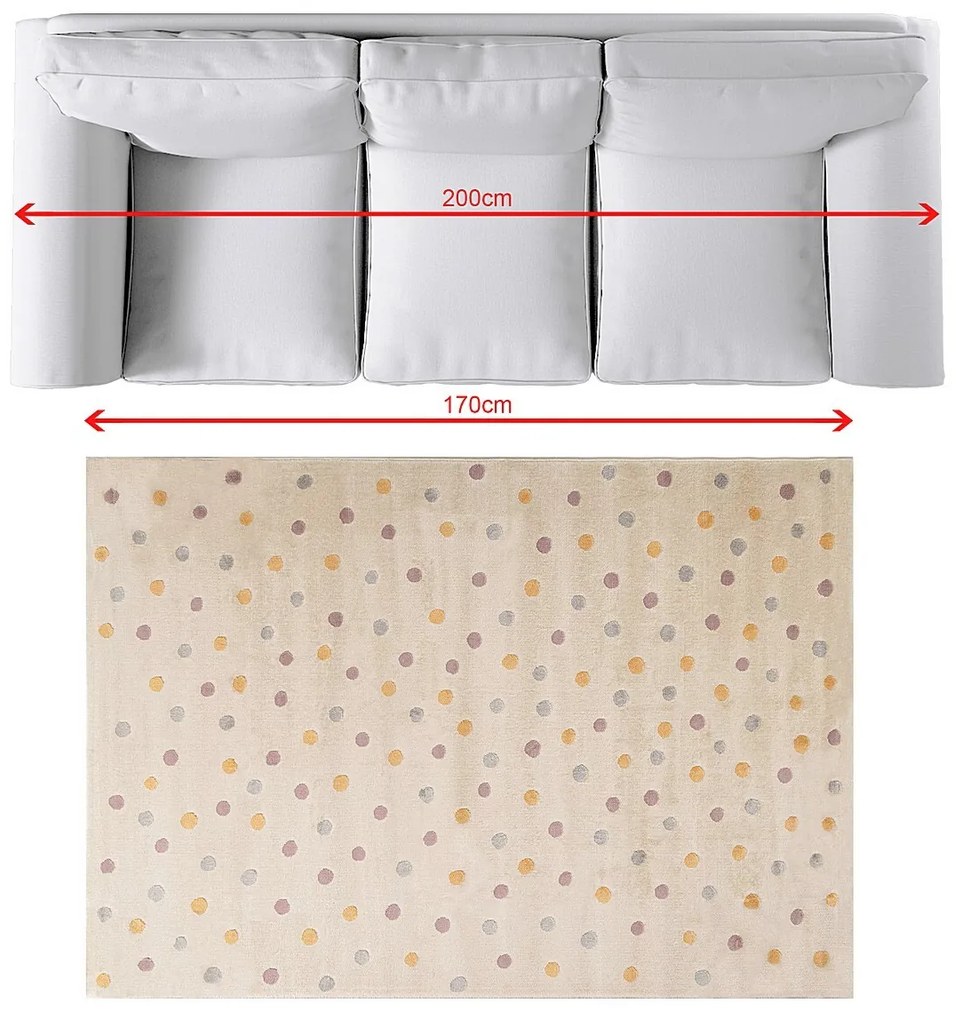 Koberec Dotti sand 120x170 cm