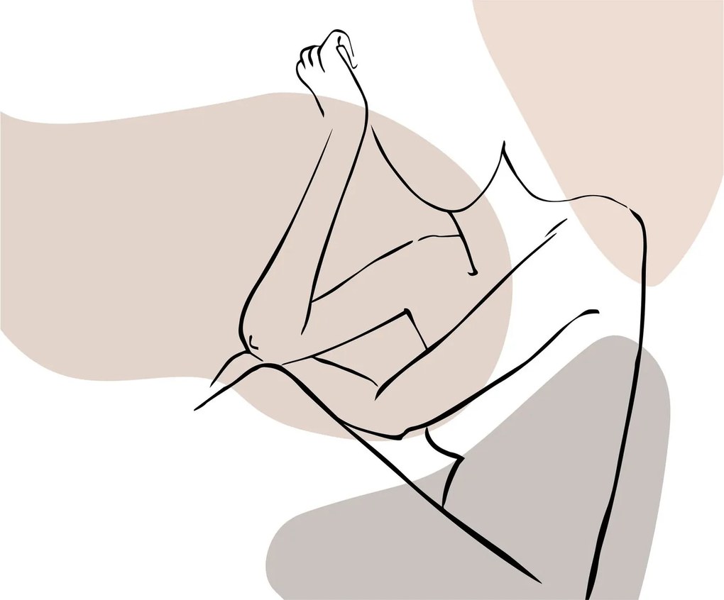 Obraz - Woman body line art N⁰1 (70x50 cm)
