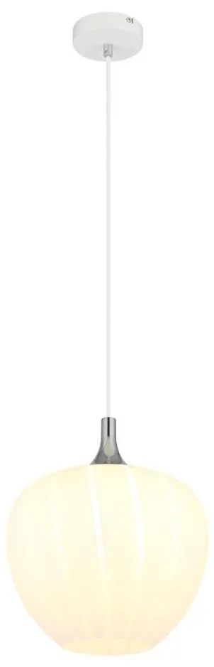 Globo 15548H1W - Luster na lanku MAXY 1xE27/60W/230V pr. 29 cm biela