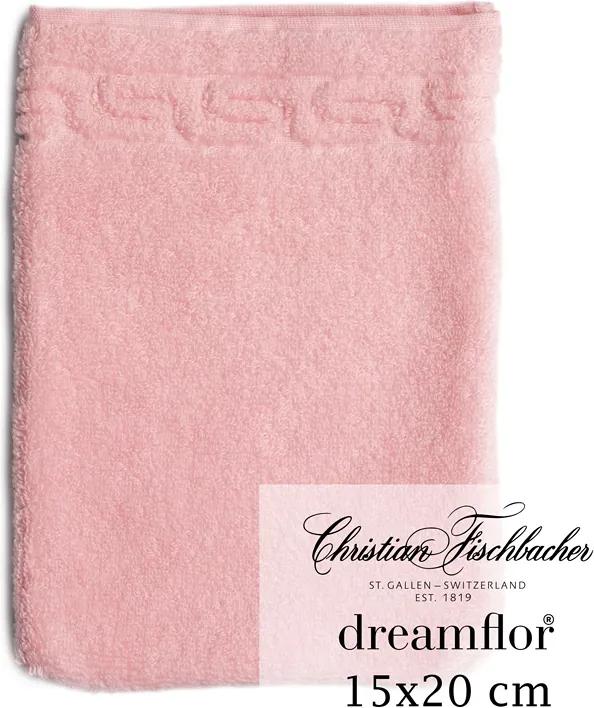 Christian Fischbacher Rukavica na umývanie 15 x 20 cm ružová Dreamflor®, Fischbacher