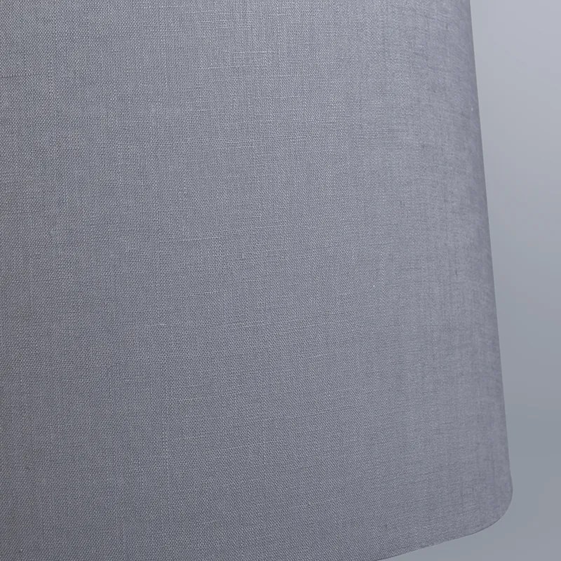 Ľanové tienidlo tmavosivé okrúhle šikmé 45/40/25