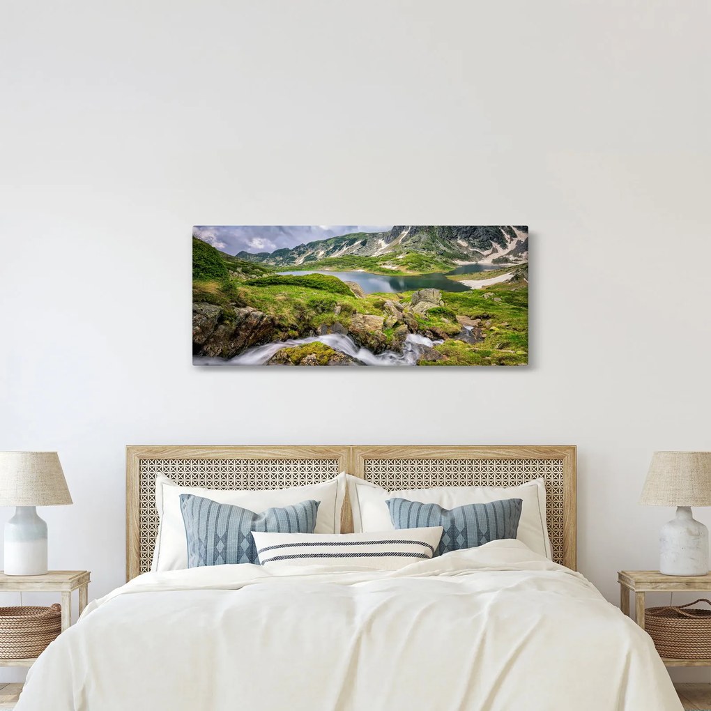 Obraz - Pohľad na horu Rila (120x50 cm)