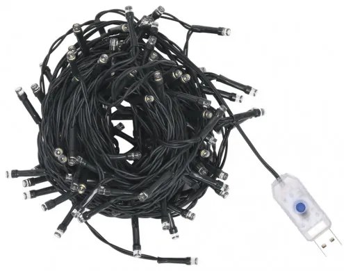 vidaXL Vianočná girlanda s LED a snehom zelená 10 m PVC-