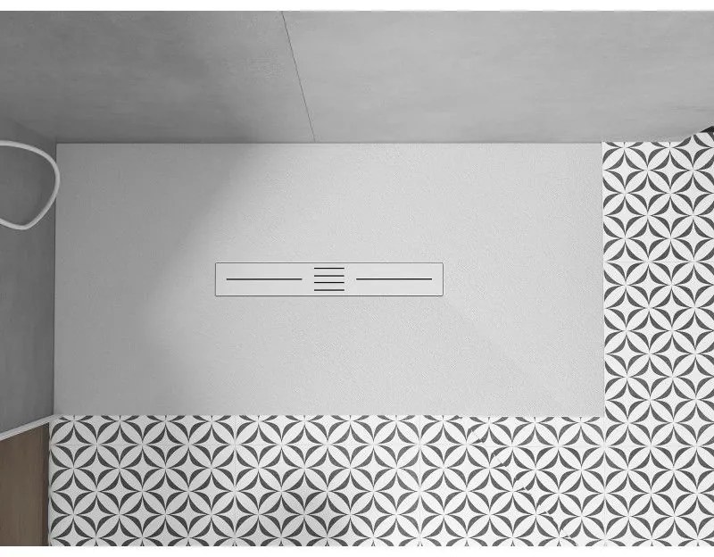 Mexen Toro, SMC obdĺžniková sprchová vanička 200 x 90 cm, biela, biela krytka, 43109020-W