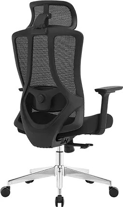 Kancelárska ergonomická stolička Neoseat TIYA — čierna, nosnosť 150 kg