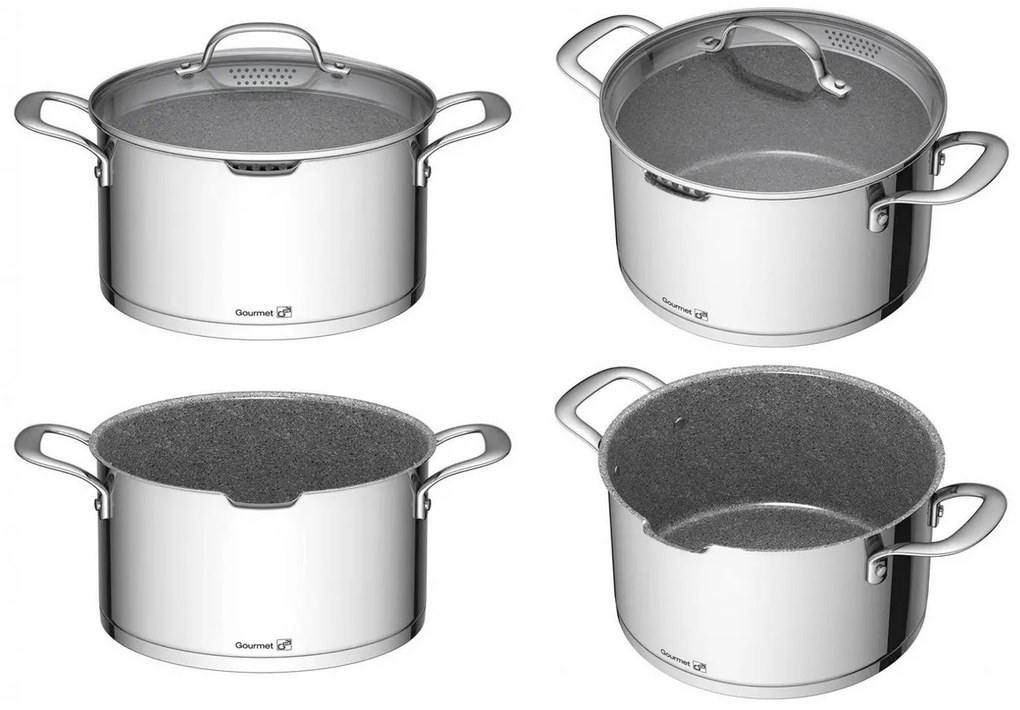 Sada riadu G21 Gourmet Miracle s hrncom navyše, 11 dielov, nerez/greblón 6352112