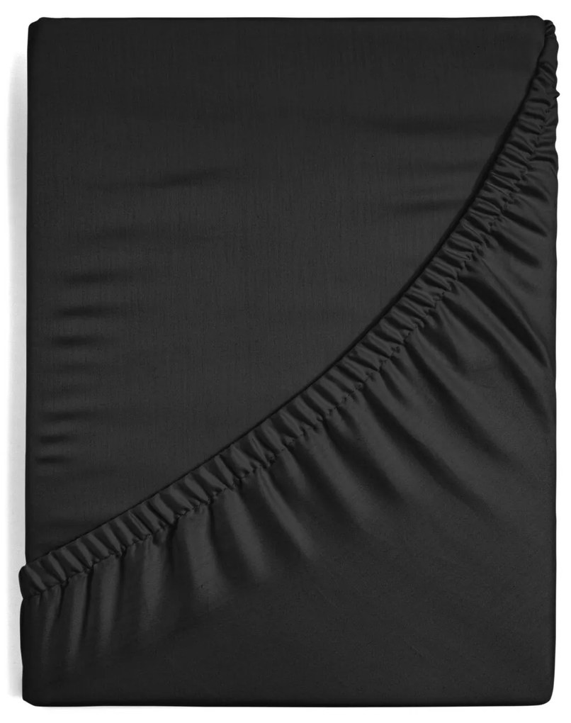 SATÉNOVÉ PRESTIERADLO NOVA3 100X200 CM, VÝŠKA 25 CM ČIERNE