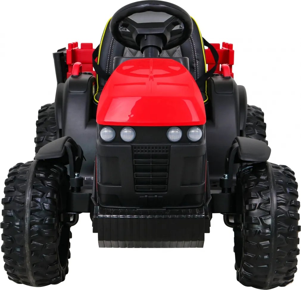 Ramiz Titánový traktor s prívesom Červený