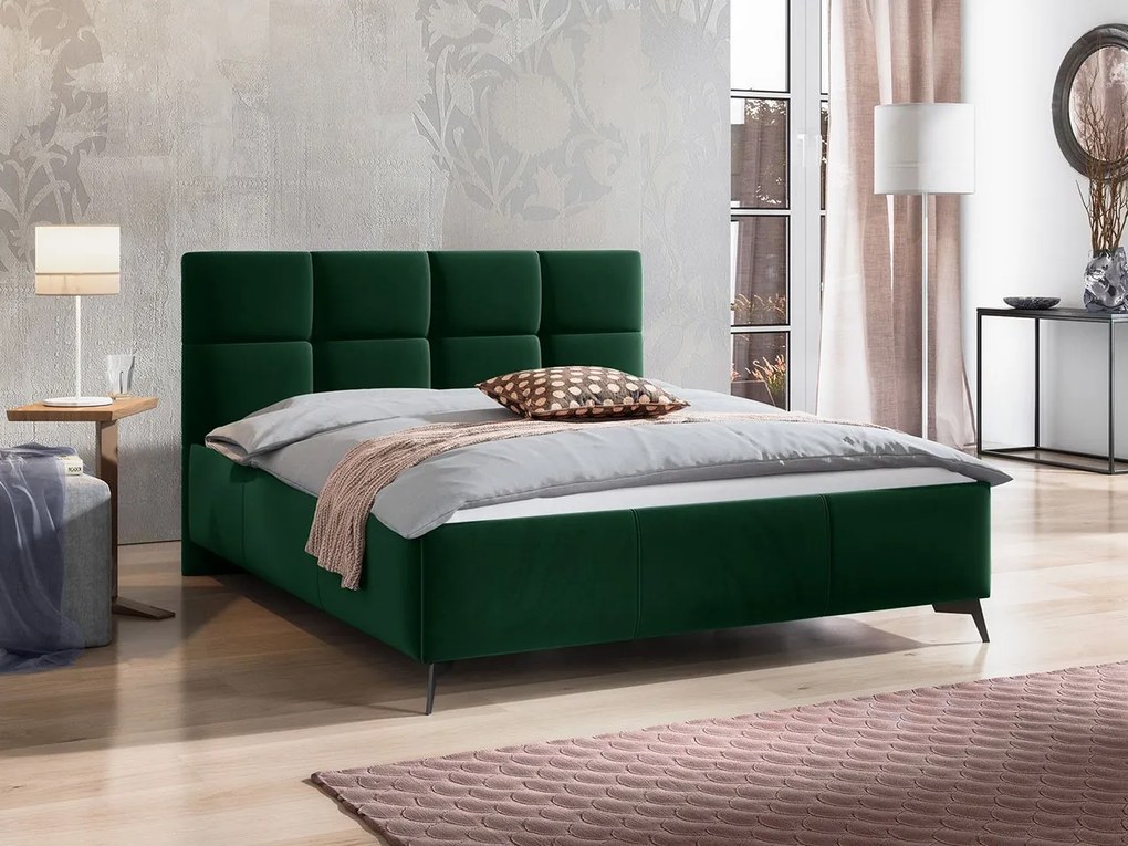 Čalúnená posteľ s kontajnerom Widans, Dostupné poťahy: Fresh 32, Rozmer postele: 140x200