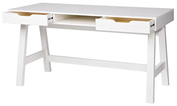 Detský písací stôl nikki 140 x 62 biely MUZZA