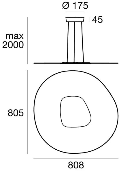Linea Light 90349 - LED Luster na lanku ANTIGUA LED/46W/230V 80,8 cm CRI 90 biela