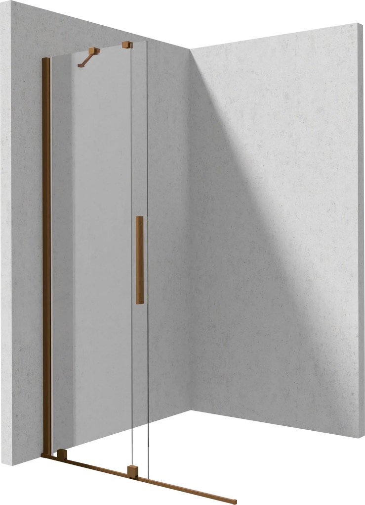 Deante Sprchová zastena Walk-in Prizma, posuvná - KTJ C32R 120 cm, bronz kartáčovaná - bez vaničky