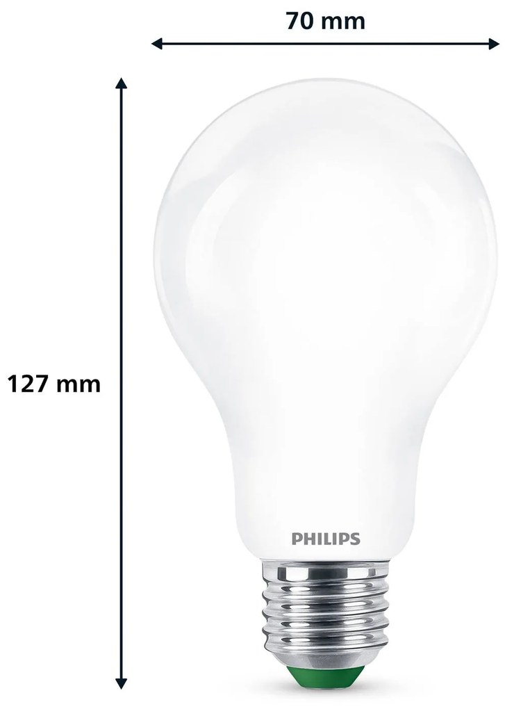 Philips LED E27 A70 7,3W 1 535lm matná 4 000K