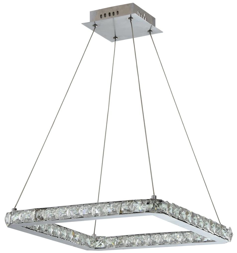Candellux LORDS Luster Square 42X42 24W LED Chrome 31-34854