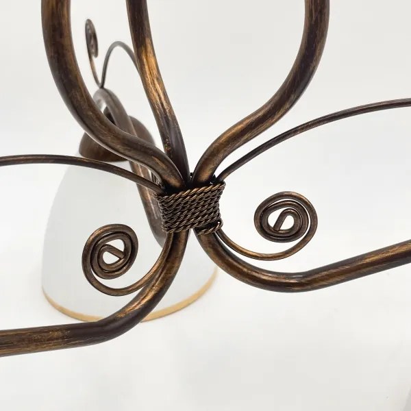 Brilagi - LED Prisadený luster ANTICO 3xE27/60W/230V bronz patina