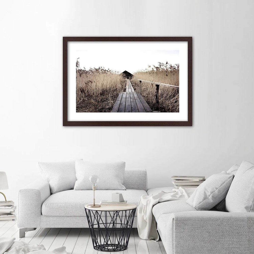 Gario Plagát Staré mólo vo vysokom rákosí Farba rámu: Bez rámu, Rozmery: 60 x 40 cm
