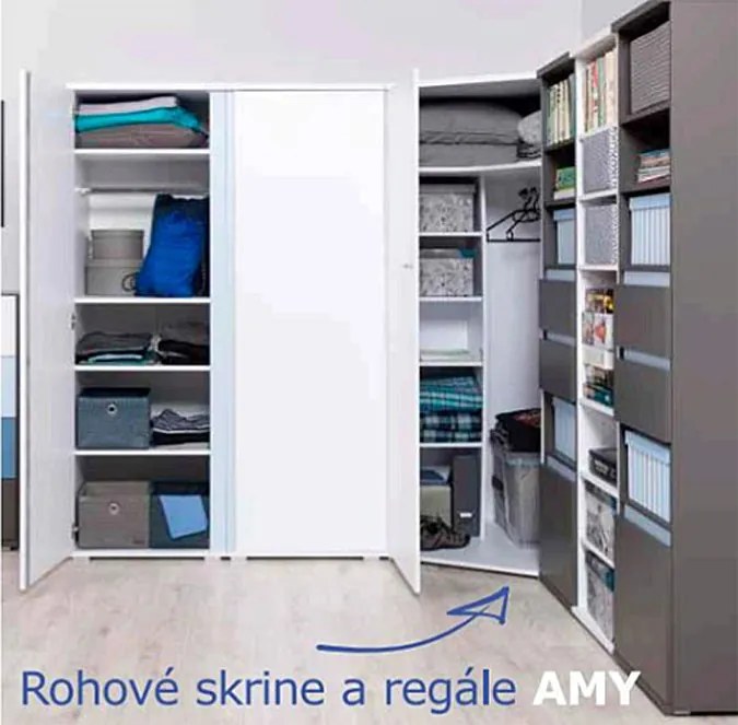 Drevona, Skriňa, REA AMY 27/180, biela