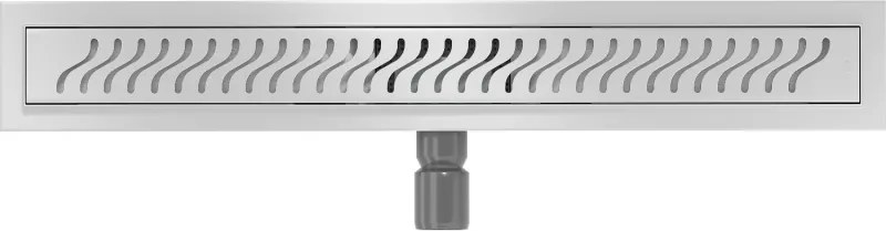 Mexen Flat nerezový sprchový žľab 50 cm vzor M09, 1028050-15