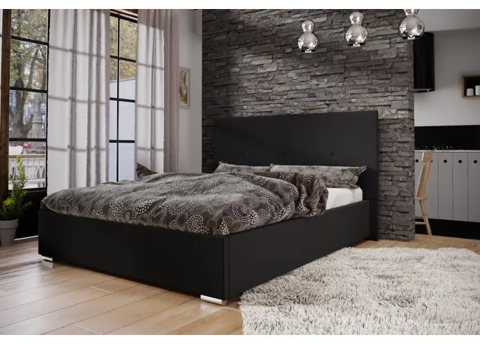 Manželská posteľ 160x200 FLEK 2 - čierna