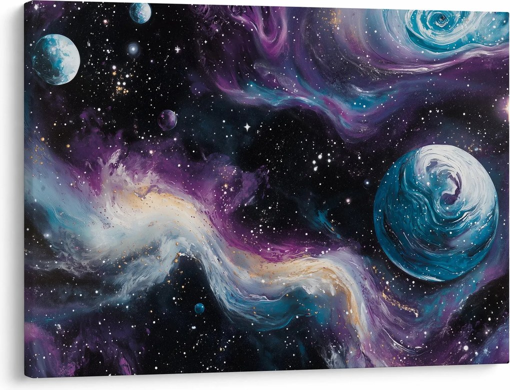 Obraz - Maľovaný vesmír (70x50 cm)