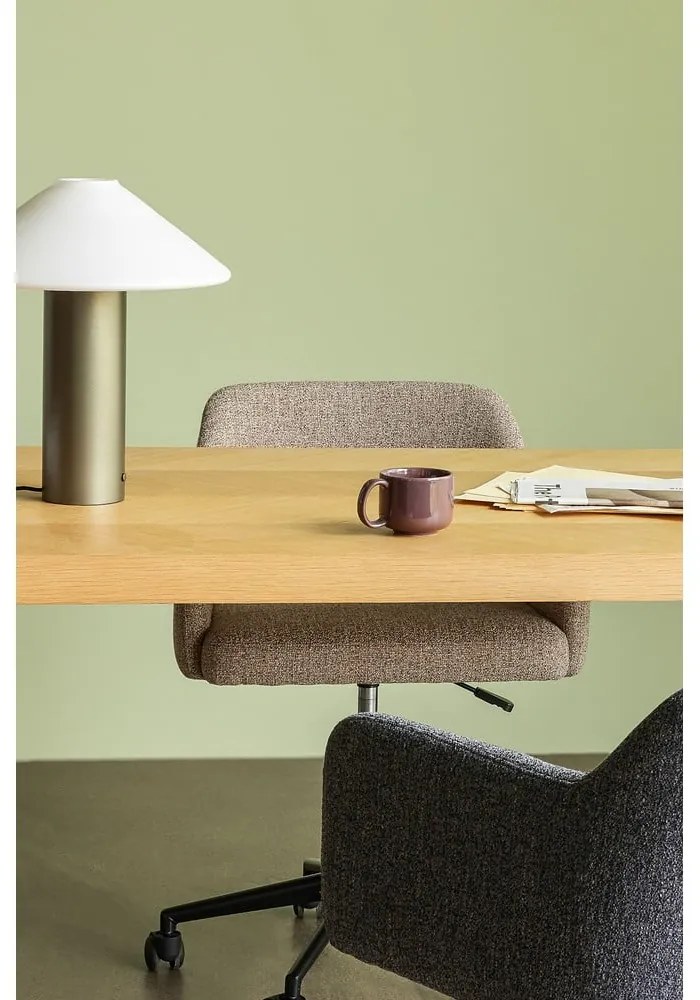 Tmavozelená stolová lampa so skleneným tienidlom (výška 40 cm) Orbit – Hübsch