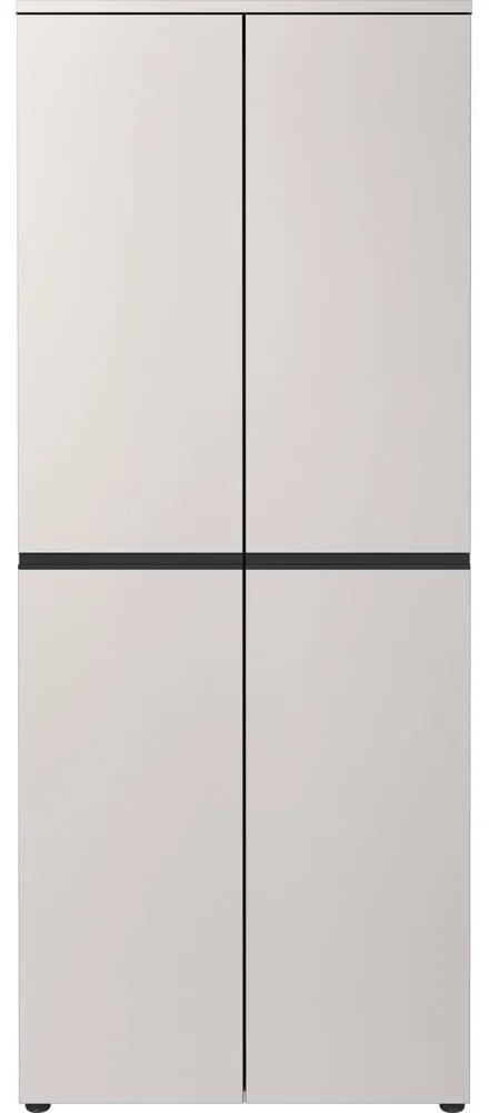 Krémová šatníková skriňa 81x197 cm Bedano – Germania