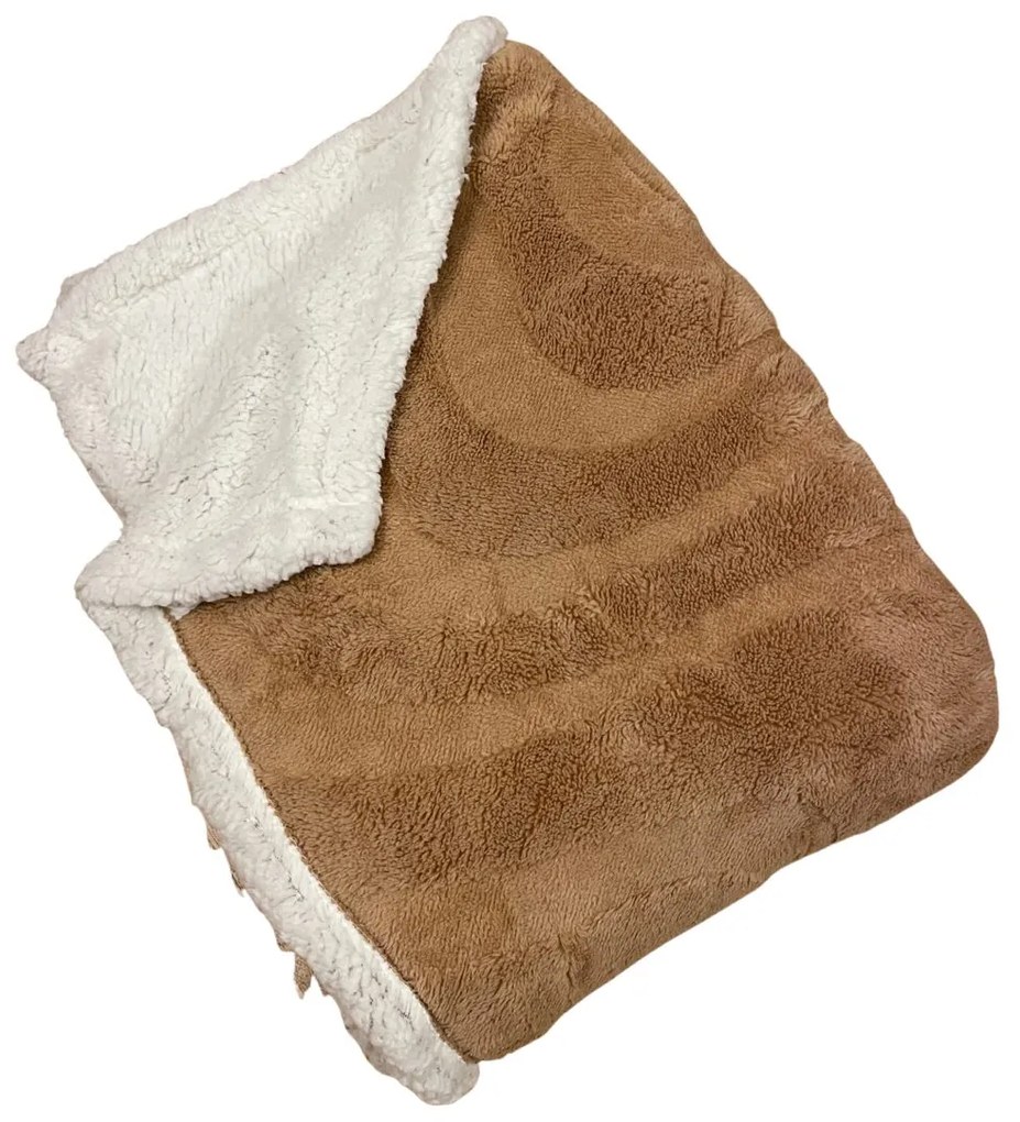 Deka luxury baranková z mikroplyšu béžová 200x230cm TiaHome