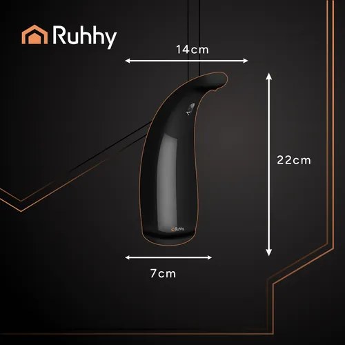 Bezdotykový dávkovač mydla - Ruhhy - čierny