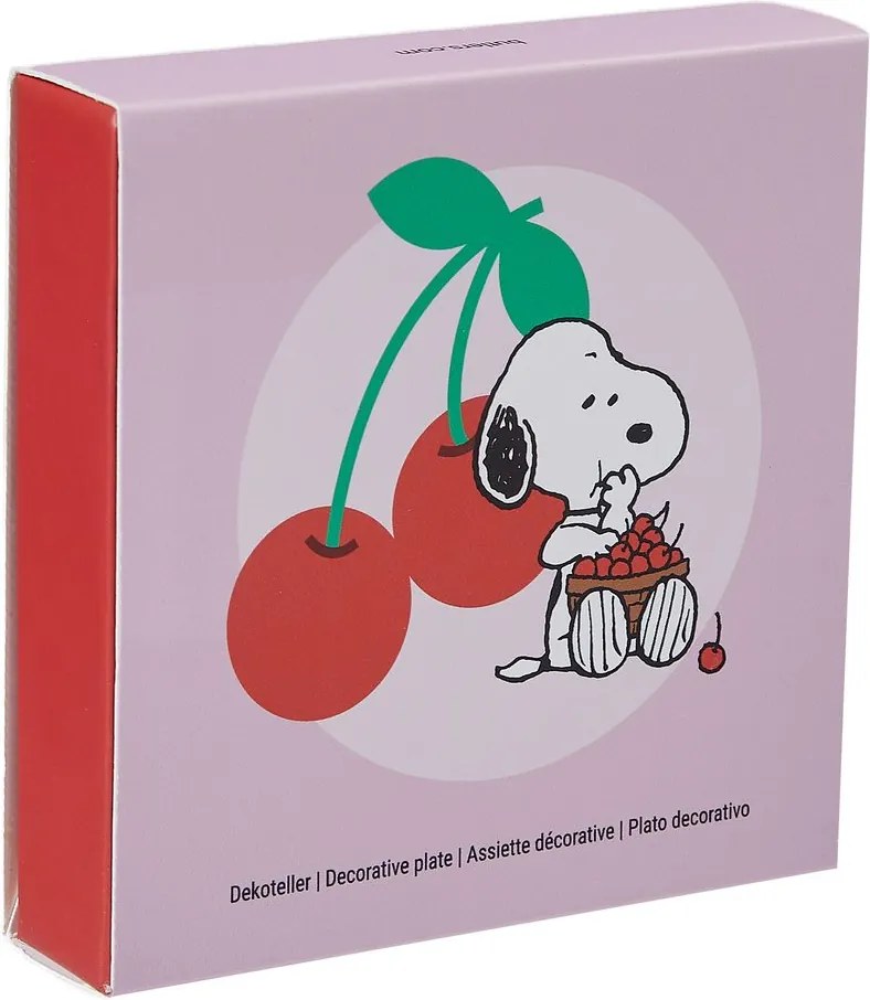 PEANUTS Talířek na šperky kulatý Snoopy a třešně 10 cm
