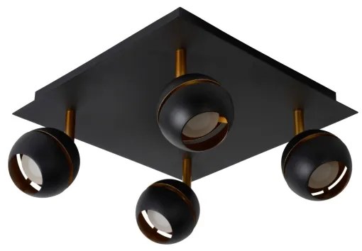 Lucide 77975/20/30 - LED bodové svietidlo BINARI 4xLED/5W/230V čierne