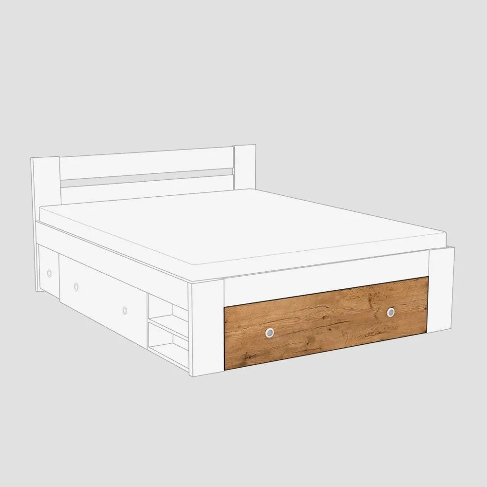 BTC LARISA UP ČELO 2: 160x200 Varianta: ORECH ROCKPILE