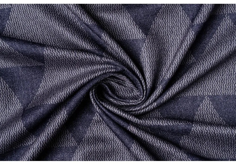 Modro-sivý záves 130x260 cm Zatapa - Mendola Fabrics