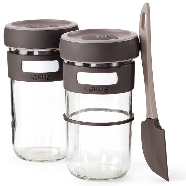 Set na výrobu kvásku so stierkou 2 ks 700 ml – Lékué