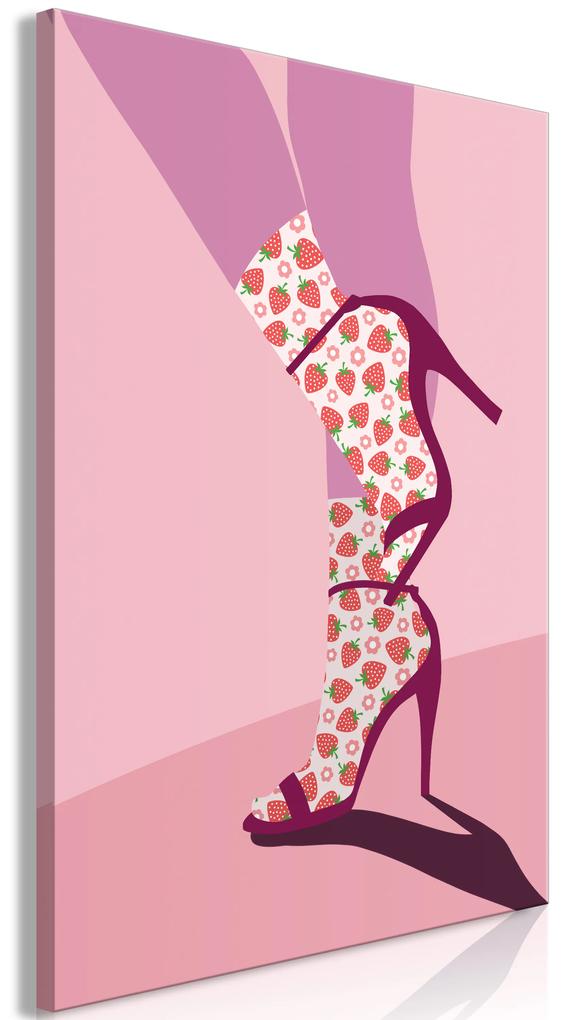 Artgeist Obraz - Strawberry Socks (1 Part) Vertical Veľkosť: 20x30, Verzia: Premium Print