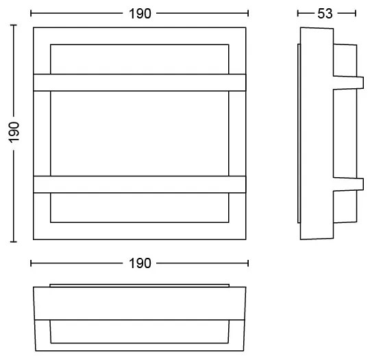 Philips 17394/93/P3 - LED Vonkajšie nástenné svietidlo PETRONIA LED/12W IP44