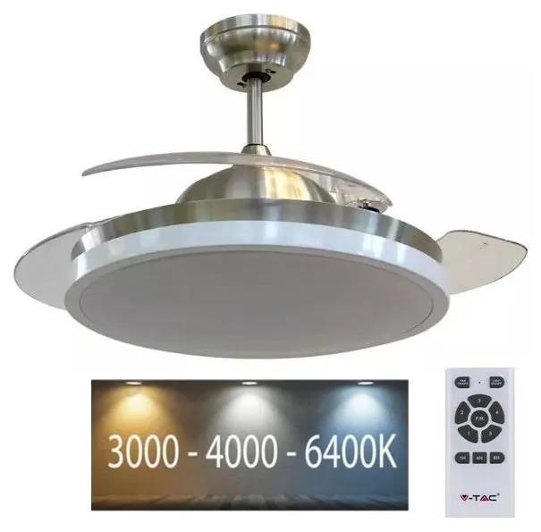 V-Tac LED Stropné svietidlo s ventilátorom LED/30W/230V 3000/4000/6400K + DO VT0541
