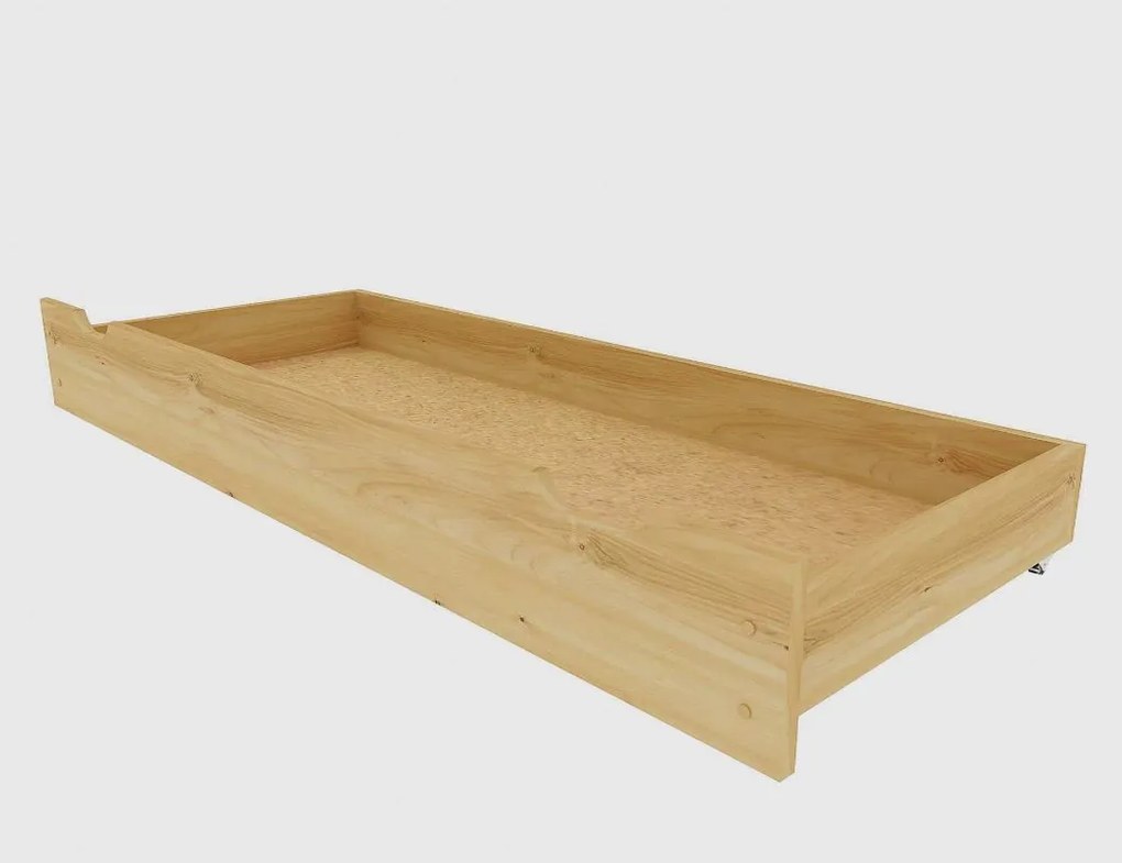 Detská domčeková posteľ z masívu borovice TEA - 200x90 cm - šedá