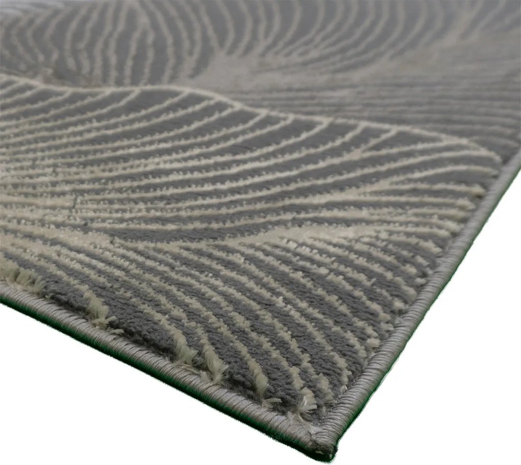 Koberec Esprit 3604 GREY – sivý vzorovaný obdĺžnik pre každý priestor Rozmer: 60x100 cm