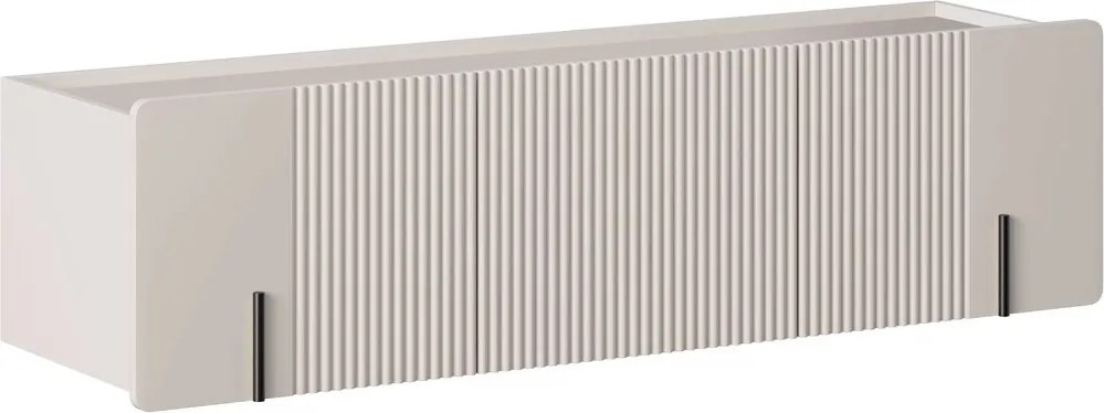 Závesný TV stolík Malmi 150 cm - kašmírová / čierna