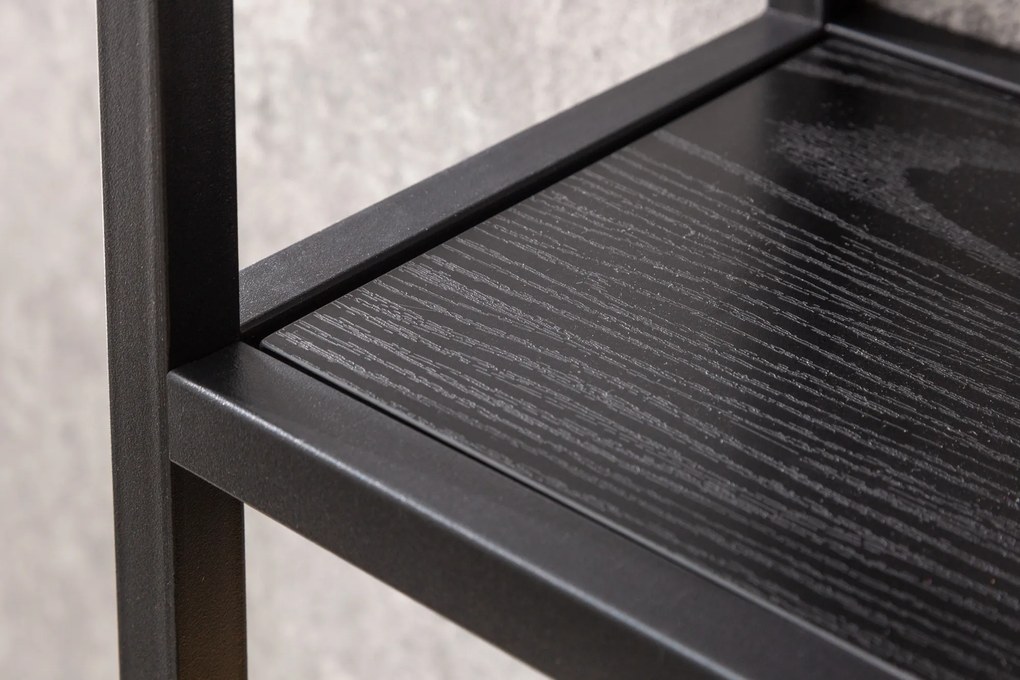 Nástenná polica Slim Line 90cm čierny jaseň