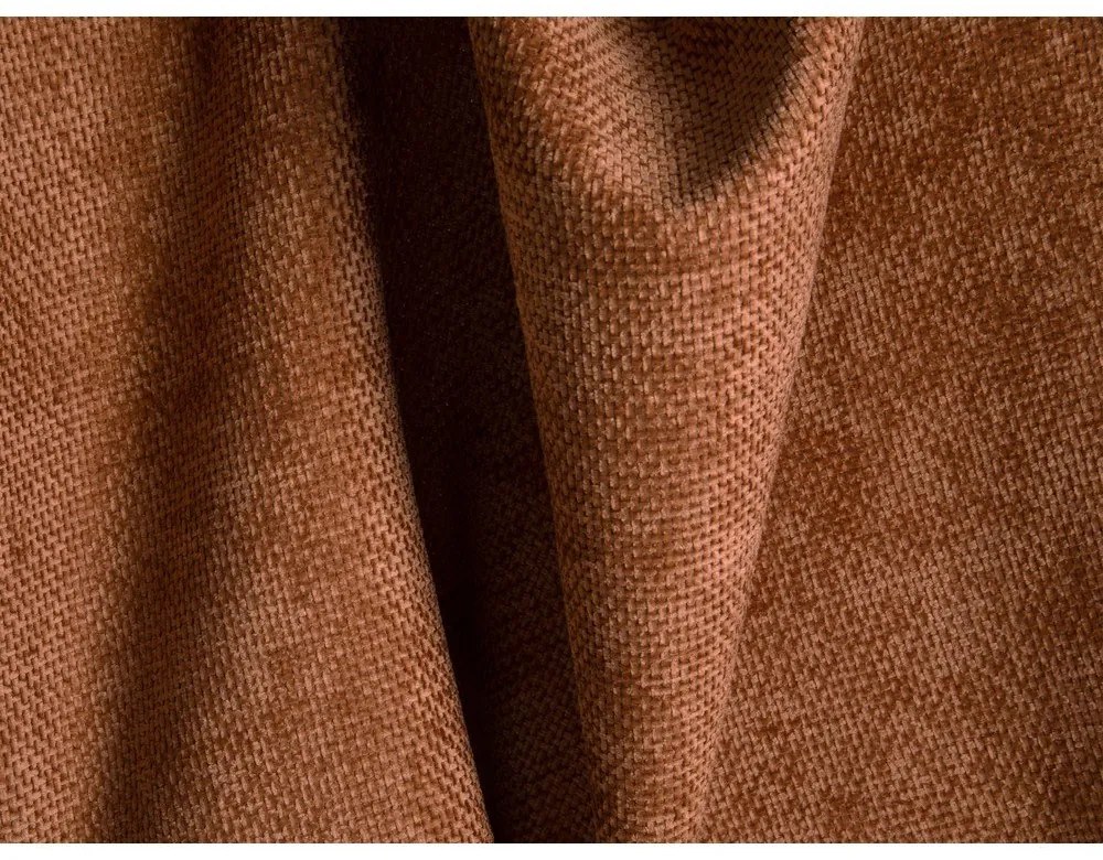 Terakotová ženilková rohová pohovka (pravý roh/do tvaru "U") Treno – Cosmopolitan Design