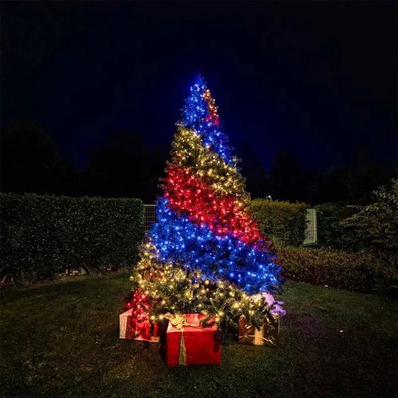 Twinkly lights DUAL chain PRO, čierna, 2×125 RGB LED, 2×12,5 m