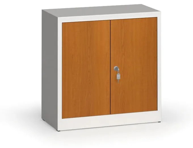 Alfa 3 Zvárané skrine s lamino dverami, 800 x 800 x 400 mm, RAL 7035/čerešňa