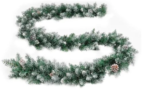 vidaXL Vianočná girlanda s LED svetielkami zelená 5,2 m PVC-