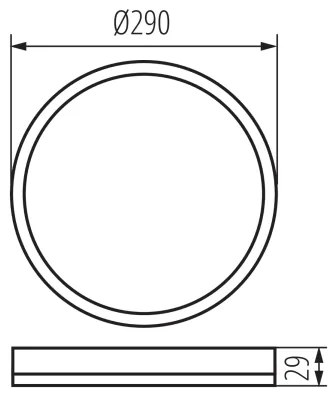 Kanlux 31503 - LED Kúp. str. svietidlo AZPO LED/18,5W/230V pr. 29 cm IP54 čierna