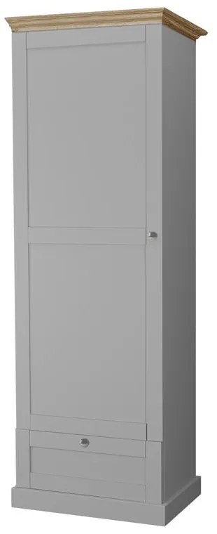 Sivá šatníková skriňa 60x180 cm Binz – Støraa