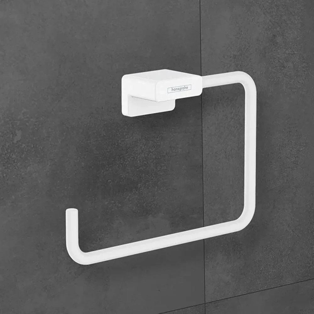 HANSGROHE AddStoris kruh na uterák, matná biela, 41754700